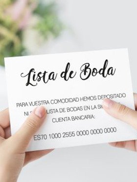 New wedding list